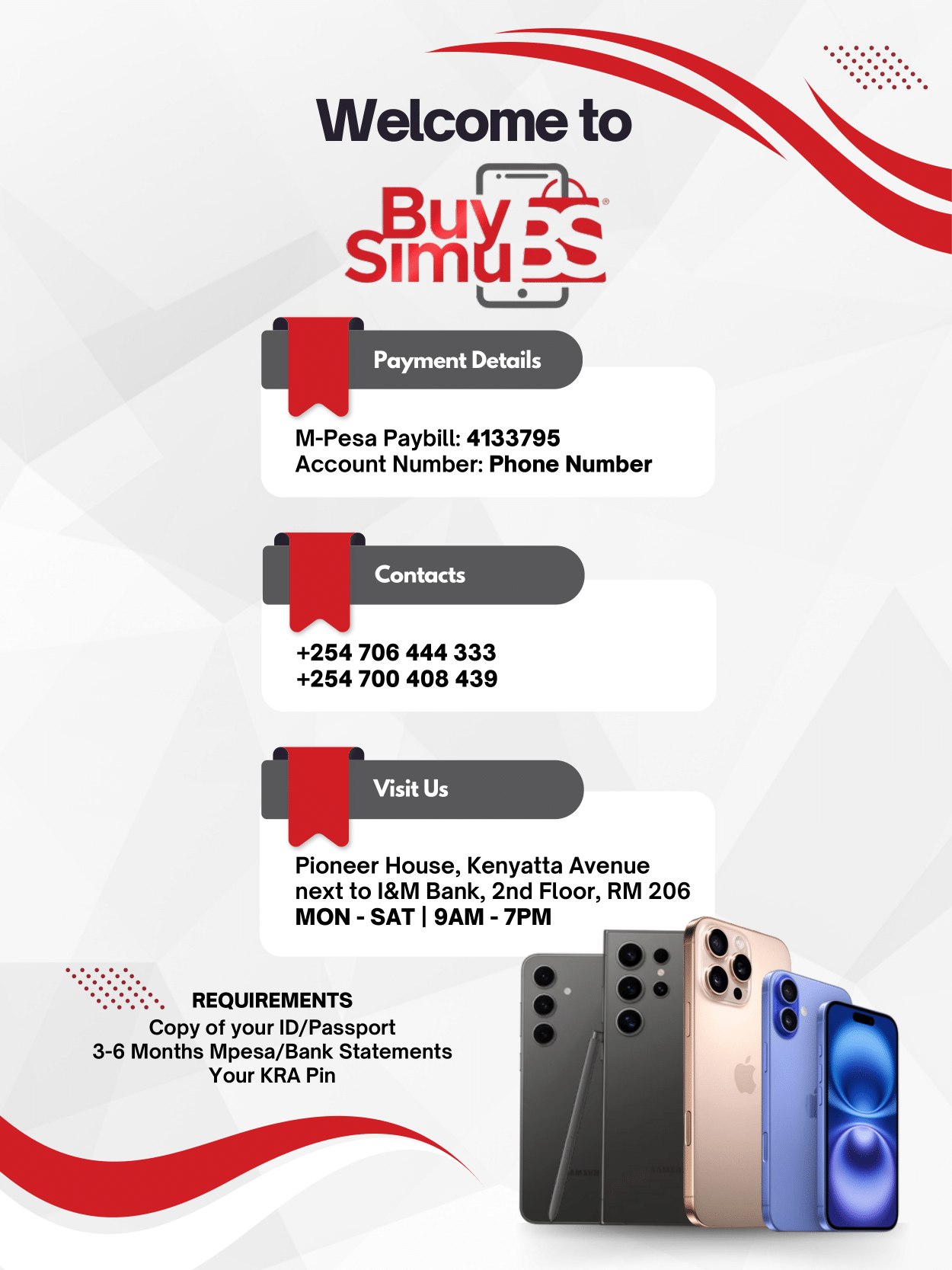 M-Pesa Paybill payment instructions