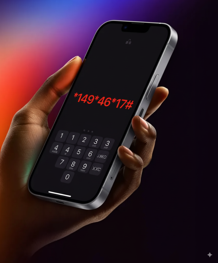 USSD code *149*46*17# for payment